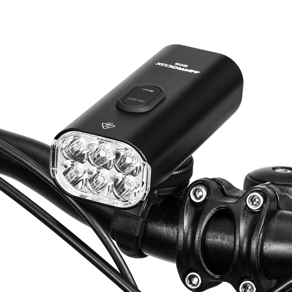 Astrolux® BC6 2000Lm Superhelle Fahrradscheinwerfer 6 LED Große Perlen 4800 mAh Batterie IPX6 Wasserdicht 5 Lichtmodi Ty