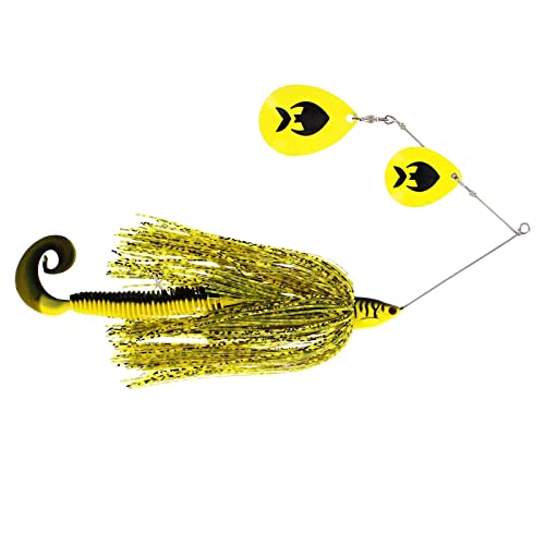 Westin Monster Vibe Colorado Blades 65g - Spinnerbait, Farbe:Yellow Tiger