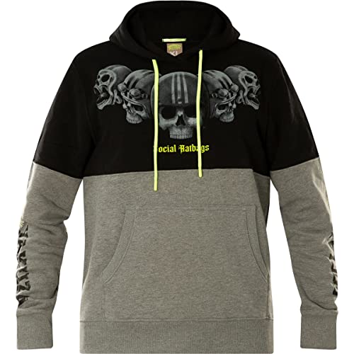 Yakuza Premium Hoody YPH-3323 Schwarz Grau, 4XL