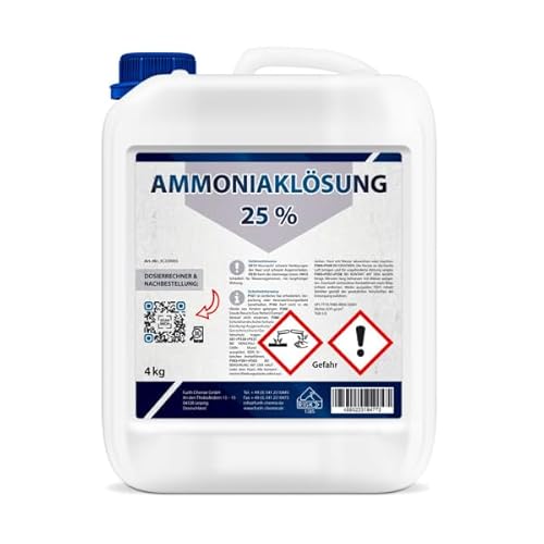 Ammoniak-Lösung 25% | 10 L, inkl. Dosierrechner für jede Konzentration < 25%