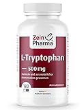 ZeinPharma L-Tryptophan 500mg - 180 vegane Kapseln - Aus pflanzlicher Fermentation - natürlich, laborgeprüft, vegan, hochdosiert & in Deutschland produziert