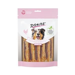 Dokas Hundesnack Hühnerbrust mit Leber | 8 x 220 g Hundesnacks