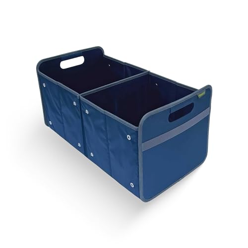 meori Robuster Kofferraum-Organizer und Aufbewahrungsbehälter, Größe XL, faltbar, Ripstop, Marineblau, Größe XL
