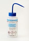 AZLON WGW539VTML Spritzflaschen „Isopropanol“, Weithals, belüftet, LDPE, 500 ml, 5er-Pack