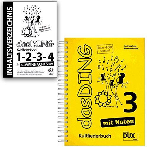 Das DING Band 3 mit Noten + Original Inhaltsverzeichnis - Bände:1-2 - 3-4 - Das Weihnachts-Ding - Verlag Edition Dux D8888 9783868491944