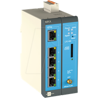 INSYS icom MRX MRX2 LTE - Router - WWAN - 5-Port-Switch - 4G, 2G - an DIN-Schiene montierbar (10024453)