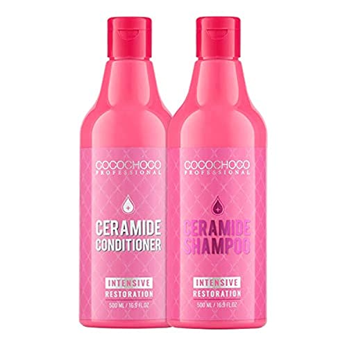 COCOCHOCO Satz Ceramide Shampoo & Haarkur für trockene und brüchige Haare 2x 500ml