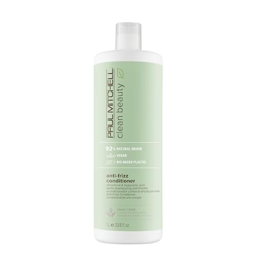 Paul Mitchell Clean Beauty Smooth Anti-Frizz Conditioner – Vegane Pflege-Spülung Für Geschädigtes Haar, Haarpflege Mit Mandel-Öl – 1000ml
