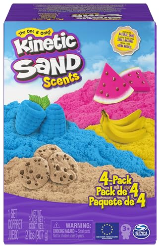 Kinetic Sand Duftsand 4er-Pack, 907 g für kreatives Indoor-Sandspiel