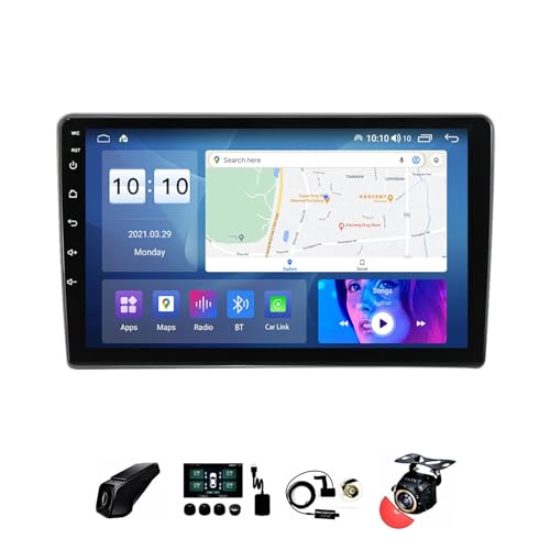 9-Zoll-Android 12-Touchscreen-Autoradio 2 Din für Opel Astra H 2004–2014 mit AHD-Rückfahrkamera GPS-Navigation Lenkradsteuerung Bluetooth Carplay (Größe: S400 4+64G)