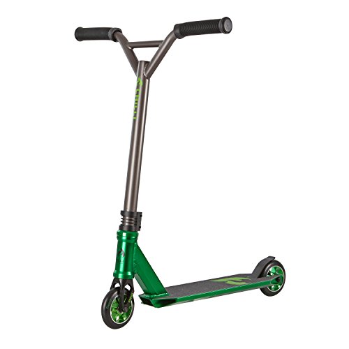 Chilli Pro Scooter 3000 Green | Grün-Schwarzer Kinder-Scooter optimal für Einsteiger | Robuster Roller, drehbarer Lenker ideal für Tricks geeignet | Leicht & schnell für maximales Fahrvergnügen
