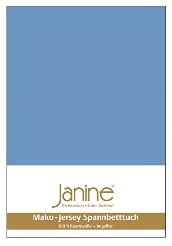 Janine Spannbetttuch 5007 Mako Jersey 90/190 bis 100/200 cm rot Fb. 61