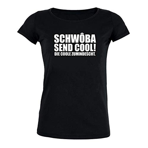 Dodokay Girlie T-Shirt Schwoba Send cool. schwarz, Bedruckt, 100% Baumwolle.