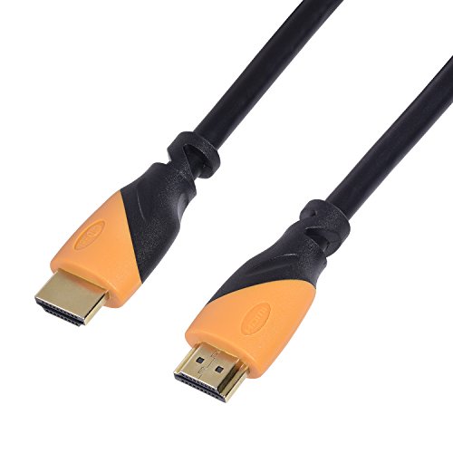 TPFNet 15m HDMI Kabel 2.0 (vergoldete Anschlüssen und Metall-Abschirmung) High Speed, Ethernet, Ultra HD, 4K, 3D, ARC, Schwarz