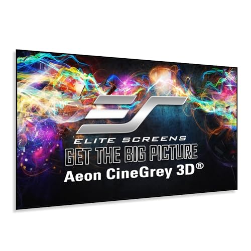 Elite Screens Bildschirm, Rahmenlos, sichtbar, Aeon Edge Free 266 x 149 cm, 16:9 Format 120 Zoll, 3D CineGrey Stoff, AR120DHD3