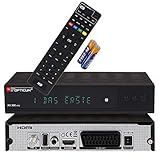 RED OPTICUM AX 300 VFD Sat Receiver I Digitaler Satelliten-Receiver HD-TV mit alphanumerischem Display - DVB-S2 - HDMI - SCART - USB 2.0 - Coaxial Audio I 12V Netzteil ideal für Camping