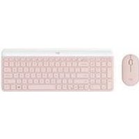Logitech Slim Wireless Combo MK470 - Tastatur-und-Maus-Set - kabellos - 2,4 GHz - QWERTY - rosé (920-011314)