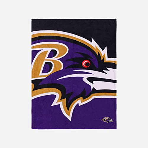 FOCO Baltimore Ravens NFL Supreme Slumber Plüschdecke