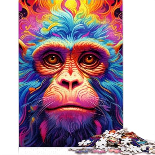 1000 Piece Jigsaw Puzzles for Adult Kids Art Monkey Jigsaw Puzzle for Adults Wooden Puzzle for Toddler Children Boys Girls Great Gift for Adults 1000pcs（50x75cm）
