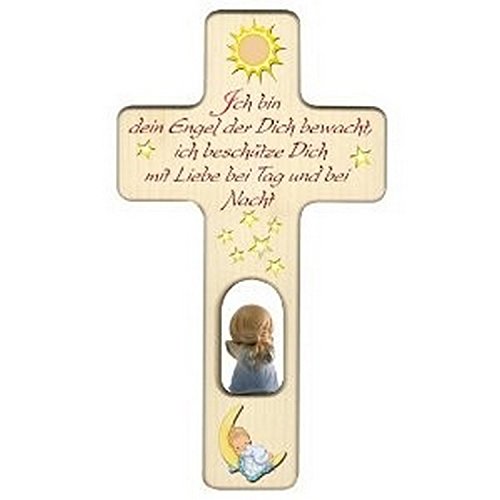 Holzkreuz für Jungen zu Geburt, Taufe oder Kindergeburtstag/Dekoration/mit Aufhängung
