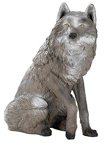Franzbogen - Sitzender Wolf; Ziel BZW. Zielscheibe für den Bogensport, Bogenschießen, Pfeil und Bogen, Armbrust Sport, aus hochwertigem langlebigen Material in 3D