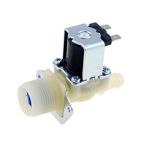 1 stücke 1. 2mm G3 / 4 Kunststoff-Magnetventil-Einlassfüllventil Wasserflusssteuerung normalerweise geschlossen DC12V DC24V DC36V DC48V AC220V (Voltage : AC 220V)