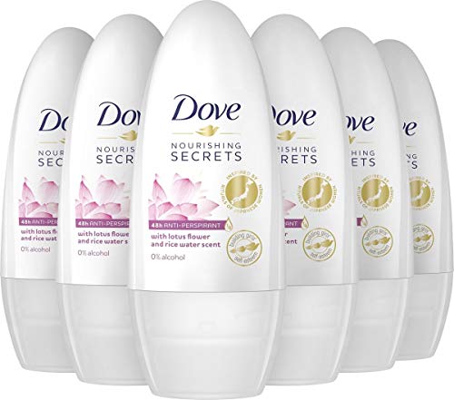 DOVE Deodorant Women "Lotus Flower, Rice Water" Deoroller - 6er Pack (6 x 50ml)