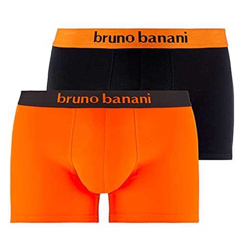 bruno banani - Flowing - Short / Pant - 2er Pack (3XL Orange / Schwarz)