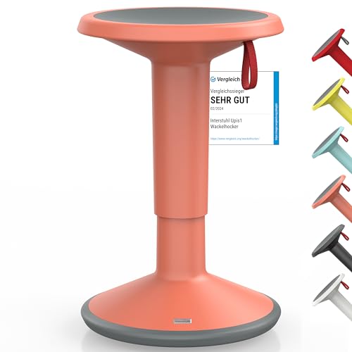 Interstuhl UPis1 - ergonomischer Sitzhocker mit Schwingeffekt – Premium Hocker höhenverstellbar und drehbar Made in Germany – Stehhocker/Drehhocker inkl. 10 Jahren Garantie