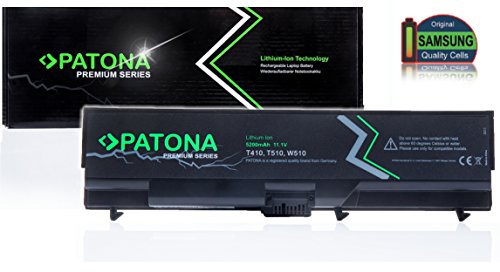 PATONA Premium (5200mAh) - Ersatz für Laptop Akku Lenovo Thinkpad E40 E50 0578 E420 E425 E520 E525 L410 L412 L420 L421 L510 L512 L520 Sl410 Sl510 T410 T420 T510 T520 W510 W520