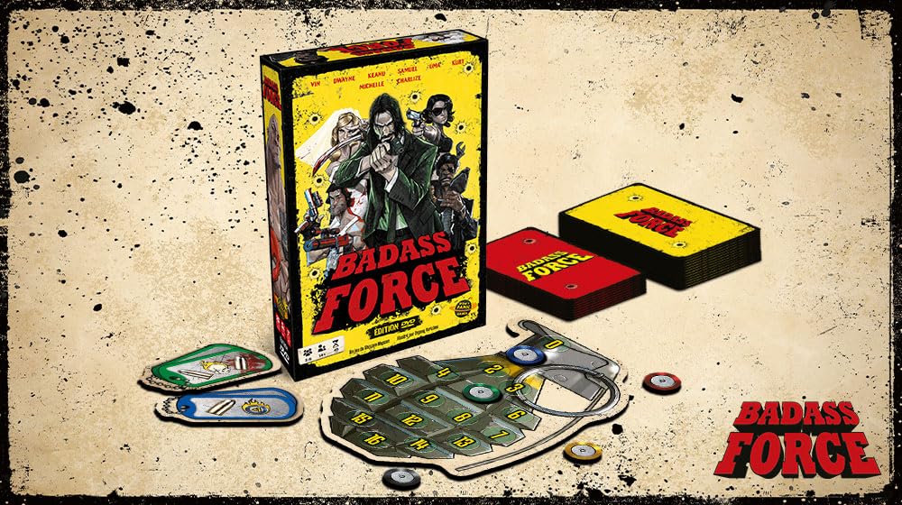 Don't Panic Games | Badass Force: DVD-Version | Gesellschaftsspiel | ab 14 Jahren | 3-6 Spieler | 45 Minuten