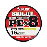 Unbekannt Sunline Siglon PE X8 150 m 16LB/7,7kg PE #1 Light Green