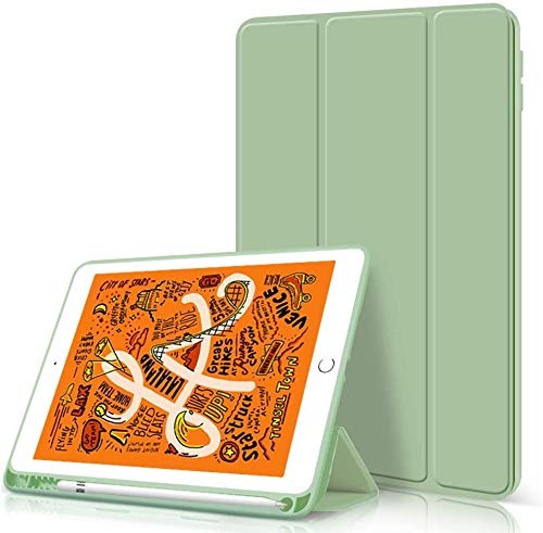 Arktis iPad Hülle, Pencil Smart Case kompatibel mit iPad 10,2" [Sleep & Wake-Up-Funktion] Schutzhülle Smart Case Grün