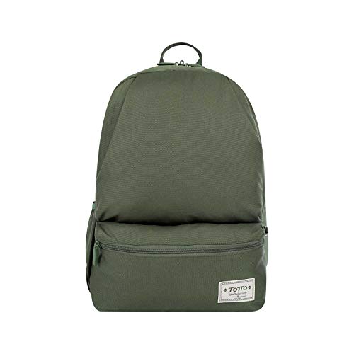 Totto MA04IND768-1910B-V09 Juvenil-Rucksack, Grün, Dinamicon