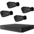 Foscam FN9108E-B4-2T black LAN IP-Überwachungskamera-Set 8-Kanal mit 4 Kameras 3840 x 2160 Pixel