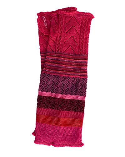 Invero, Merino Armstulpen Ruby Mehrfarbig, 100% Wolle (Pink)