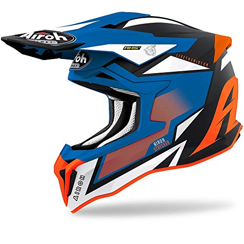 Airoh Helmet Striker Axe Orange/Blue Matt S