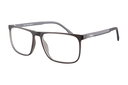 MEDOLONG Sonnenbrille mit Übergläsern und blauen lichtdurchlässigen Sonnenbrille, personalisiert, Miopia Eyewear-RG78 C5-change Grey(customized Degree)