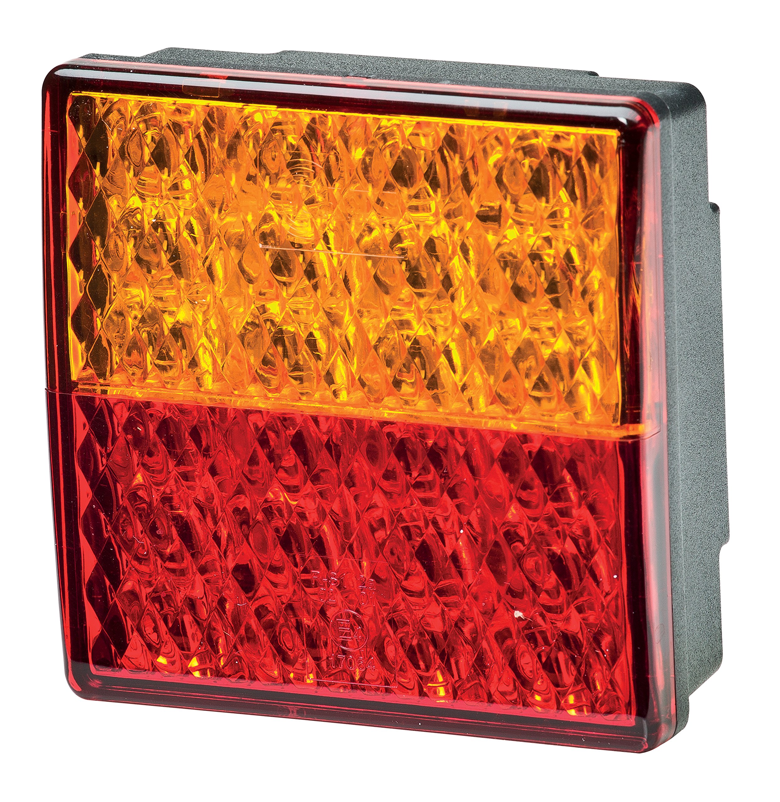 HELLA - Heckleuchte - Valuefit - LED - 12V - Anbau/geschraubt - Lichtscheibenfarbe: rot/gelb - Stecker: offene Kabelenden - rechts/links - Menge: 1 - 2SD 357 029-001