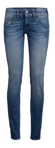 Herrlicher Damen Gila Slim Organic Denim Jeans, Blue sea L32, W29/L32