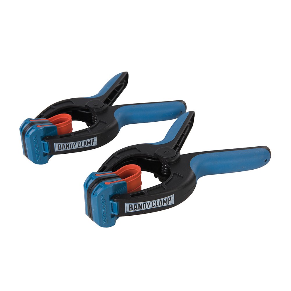 ROCKLER 950697 Große Leimzwingen mit Gummiband, 2er-Pack, blau