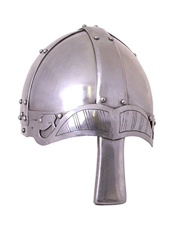 Battle-Merchant Spangenhelm mit Nasal, 2mm Stahl - schaukampftauglich - Wikingerhelm - Normannenhelm