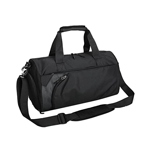 Qutsvosh 1 x Sporttasche mit Nassfach und Schuhfach, schwarz, Schwarz