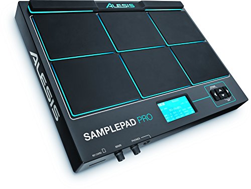Alesis SamplePad Pro - Percussion- und Sample-Triggering-Instrument mit 8 reaktionsschnellen gummierten 2-Zonen-Pads, LED-Beleuchtung, Erweiterungsmöglichkeiten und über 200 integrierten Sounds
