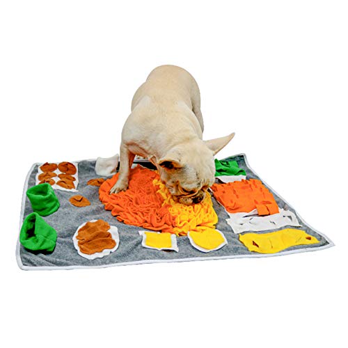 Schnupftabakmatte für Hunde Großes Haustier Langsam Fütternde Matte Hundefuttermatte Anreicherungsmatte Puzzle Spielen Interaktives Spielzeug Nosework Trainingspad für Hund Stress