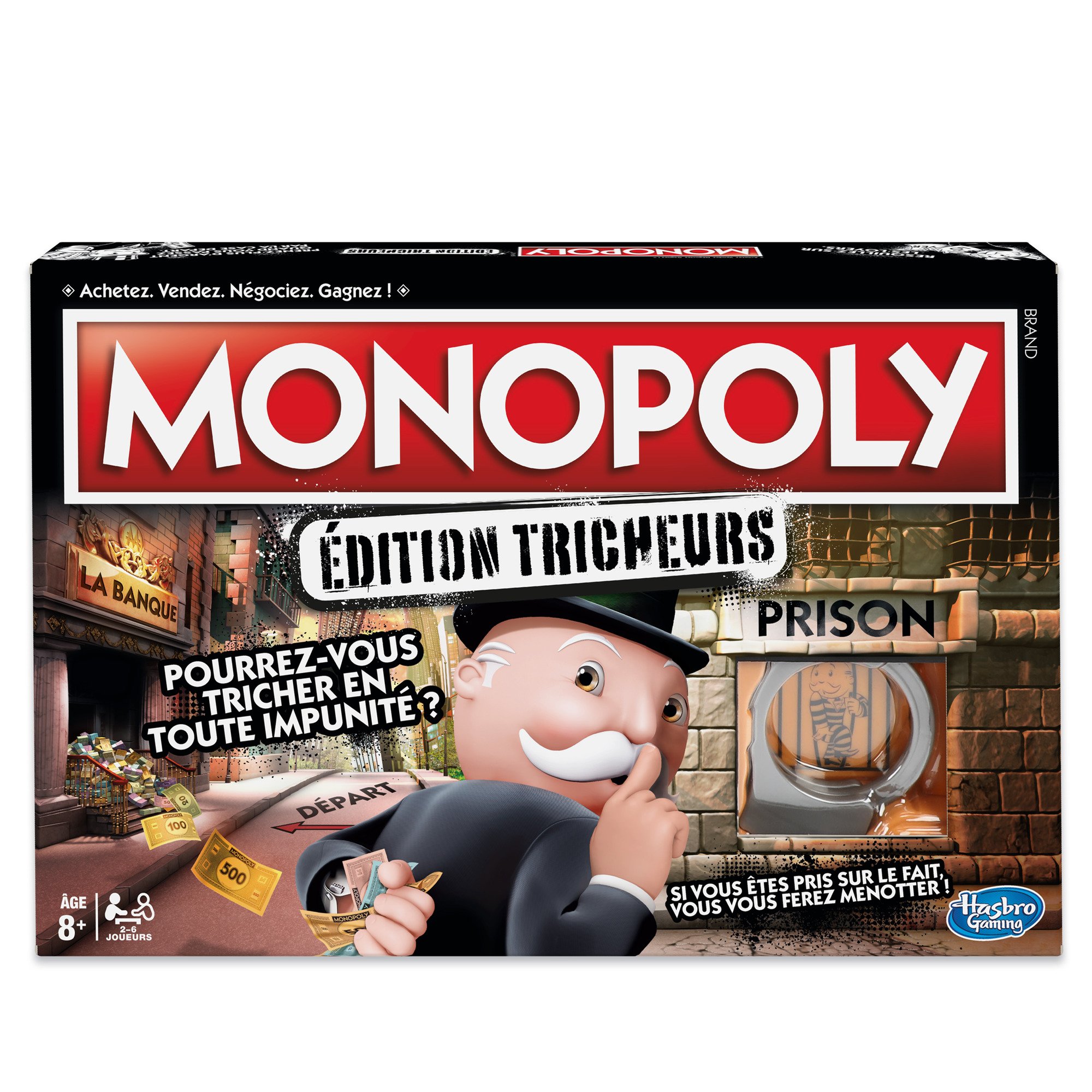 Monopoly Dreiecks, Gesellschaftsspiel, Brettspiel für die Familie, französische Version, ab 8 Jahren