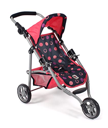 Bayer Chic 2000 - Puppenbuggy Lola, Jogging-Buggy, Puppenjogger, Puppenwagen, Corallo, 612-20