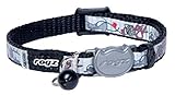 Rog Kittyrogz Reflectocat Katzenhalsband, Schwarz