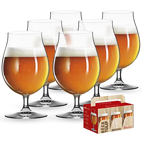 Spiegelau & Nachtmann, 6-teiliges Biertulpen-Set, Kristallglas, 440 ml, 4991884, Beer Classics