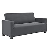 [neu.haus] 2-Sitzer Sofabezug für Breite 120-190cm Dunkelgrau Schonbezug Sesselüberzug Sofahusse